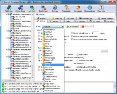 Screenshot of the application Remote Computer Manager - #2