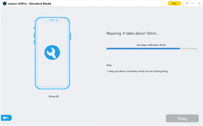 Screenshot of the application Leawo iOSFix - #6