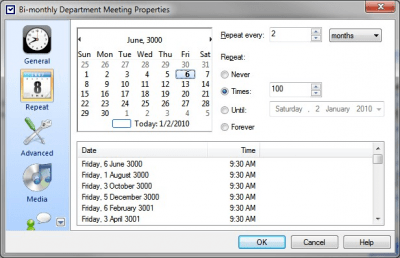 Screenshot of the application Alarm++ - #4