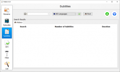 Screenshot of the application FileBot - #3