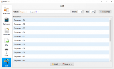 Screenshot of the application FileBot - #6