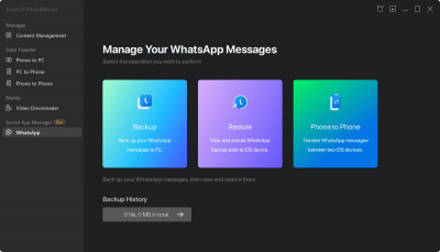 Screenshot of the application EaseUS MobiMover - #7
