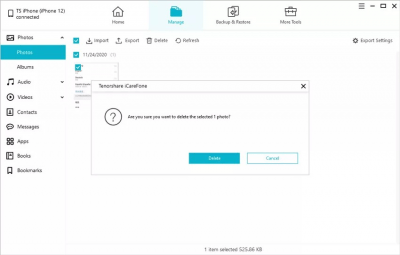 Screenshot of the application Tenorshare iCareFone - #3