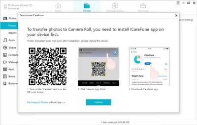 Screenshot of the application Tenorshare iCareFone - #6