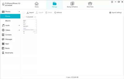 Screenshot of the application Tenorshare iCareFone - #8