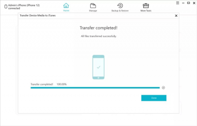 Screenshot of the application Tenorshare iCareFone - #11