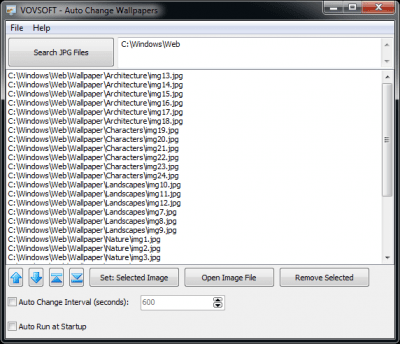Screenshot of the application Auto Change Wallpapers - #1