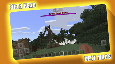 Screenshot of the application Siren Head Mod for Minecraft PE - MCPE - #1