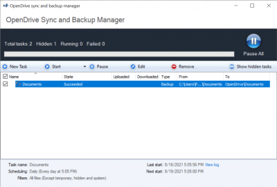Screenshot of the application OpenDrive - #5