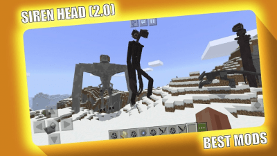 Screenshot of the application Siren Head v2 Minecraft - #1