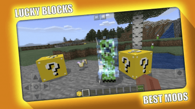 Screenshot of the application Lucky Block Mod for Minecraft PE - MCPE - #1