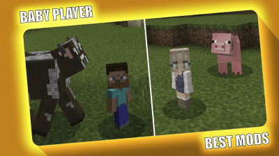 Screenshot of the application Baby Player Mod Minecraft - #1