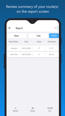 Screenshot of the application Routin Route Planner - #8