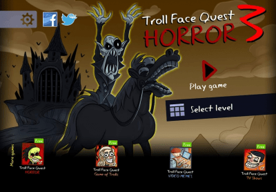 Screenshot of the application Troll Face Quest: Horror 3 Nightmares - #1