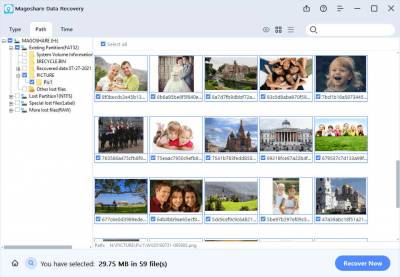 Screenshot of the application Magoshare Data Recovery - #3