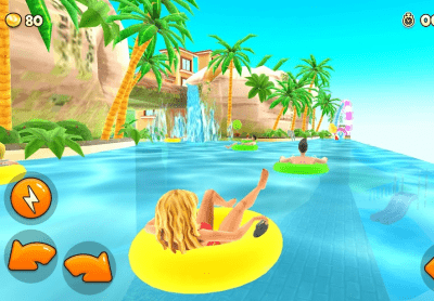 Screenshot of the application Uphill Rush Water Park Racing - #1