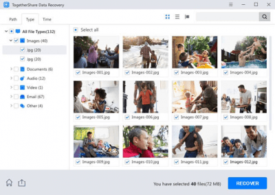 Screenshot of the application TogetherShare Data Recovery - #3