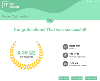 Screenshot of the application FileFusion - #3
