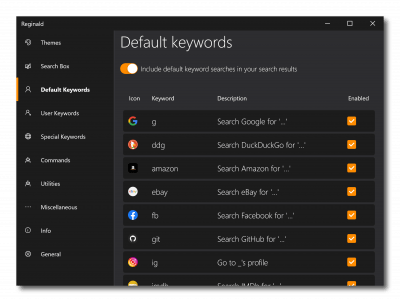 Screenshot of the application Reginald - #4