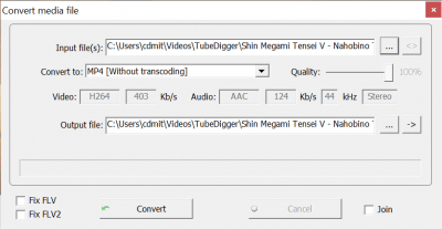 Screenshot of the application TubeDigger - #4
