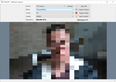 Screenshot of the application Vovsoft Webcam Capture - #2