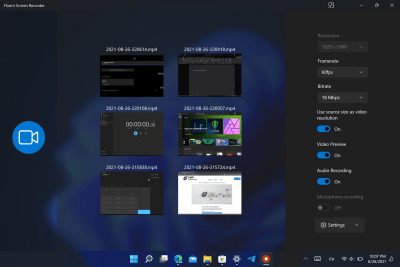 Screenshot of the application Fluent Screen Recorder - #3