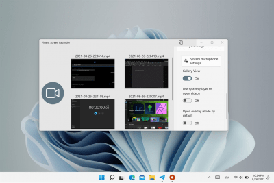 Screenshot of the application Fluent Screen Recorder - #6