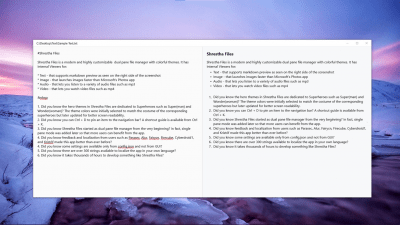 Screenshot of the application Shrestha Files - #7