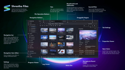 Screenshot of the application Shrestha Files - #10