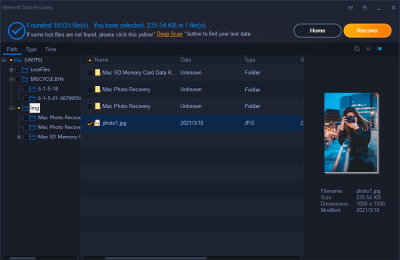 Screenshot of the application iBeesoft Data Recovery - #3