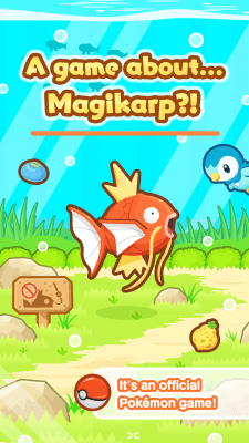 Screenshot of the application Pokemon: Magikarp Jump - #1