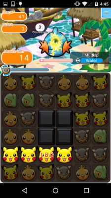 Screenshot of the application Pokemon Shuffle Mobile - #4