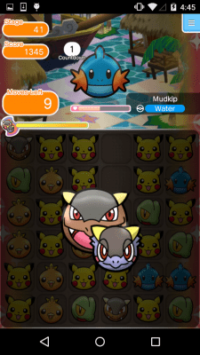Screenshot of the application Pokemon Shuffle Mobile - #5
