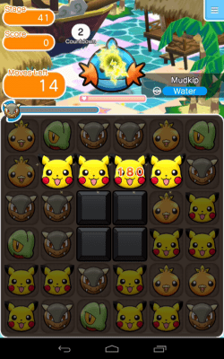 Screenshot of the application Pokemon Shuffle Mobile - #6