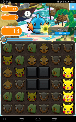 Screenshot of the application Pokemon Shuffle Mobile - #8