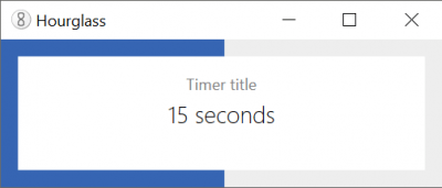 Screenshot of the application Hourglass - #4