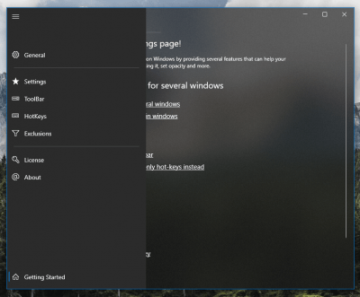 Screenshot of the application WindowTop - #5