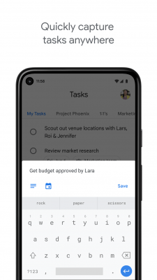 Screenshot of the application Google Tasks - #5
