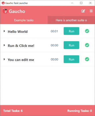 Screenshot of the application Gaucho - #1