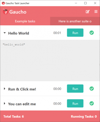 Screenshot of the application Gaucho - #2