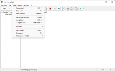 Screenshot of the application MemPad - #2