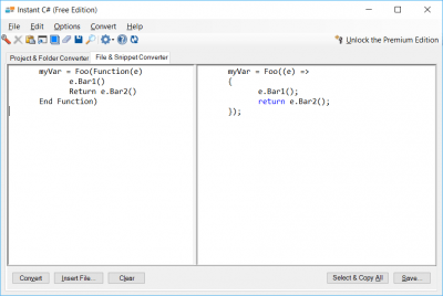Screenshot of the application Instant C# - #3