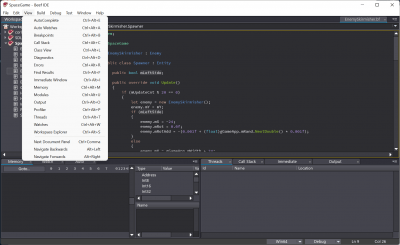 Screenshot of the application Beef IDE - #2
