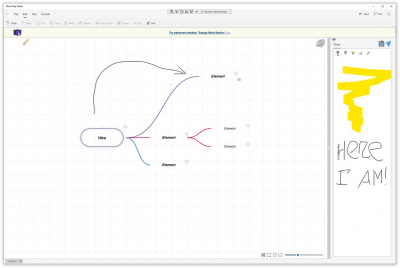 Screenshot of the application Mind Map Ready - #5
