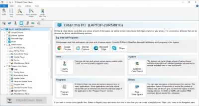 Screenshot of the application R-Wipe&Clean - #1