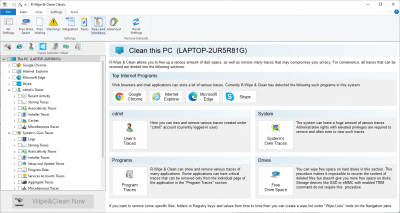 Screenshot of the application R-Wipe&Clean - #4
