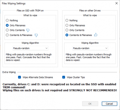 Screenshot of the application R-Wipe&Clean - #6