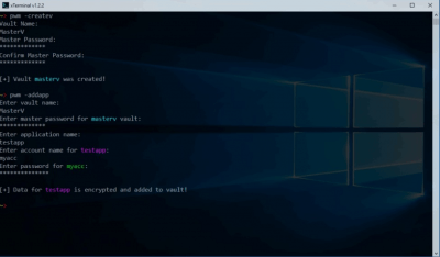 Screenshot of the application xTerminal - #4