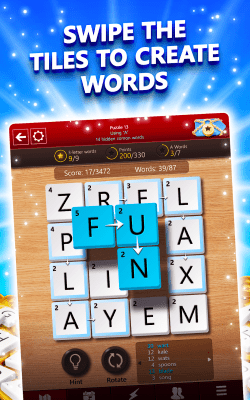 Screenshot of the application Microsoft Wordament - #10
