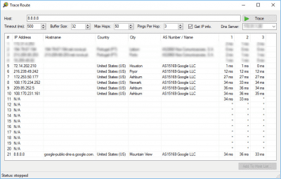 Screenshot of the application cStatus - #4
